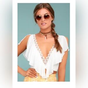 Lulus beachy cropped top NWT​​